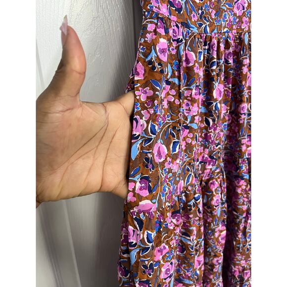 NWT J. Crew Women 8 Flutter Sleeve Tiered Midi Dress Floral Whimsical Cottage - Picture 9 of 13